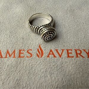James Avery Retired African Beaded Swirl Ring FIRST RELEASE